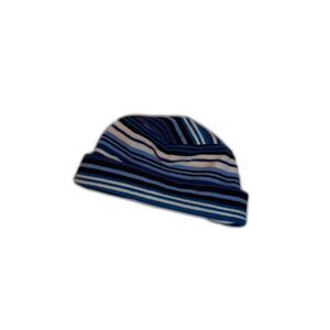 Striped Fleece Cuffed Beanie | Cozy Winter Hat | One Size